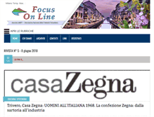 Tablet Screenshot of focus-online.it